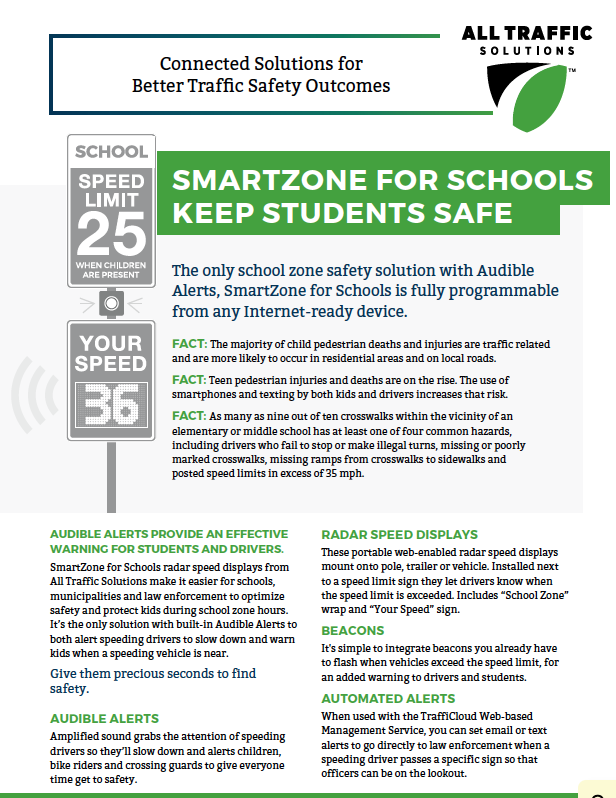 School Zone Traffic Safety Solutions All Traffic Solutions