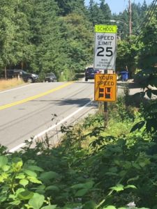 school zone safety radar speed sign