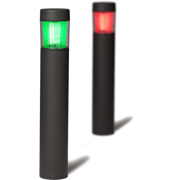 parking availability LED indicator bollards