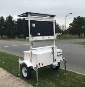 speed trailer variable message sign ALPR