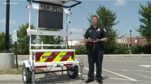 LMPD with SpeedAlert radar speed display