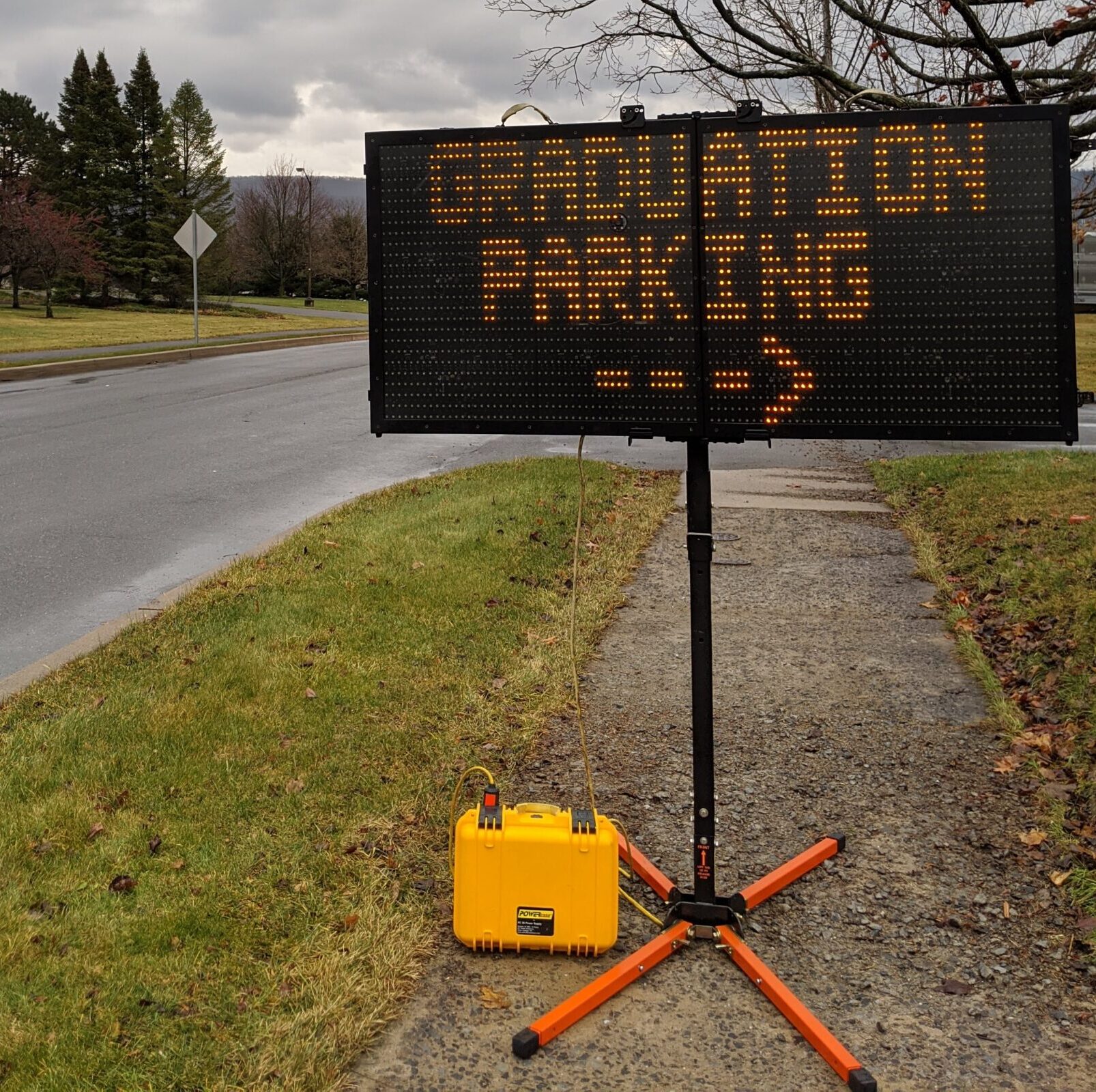 An InstAlert Variable Message Sign is one of the most useful parking solutions for college campuses