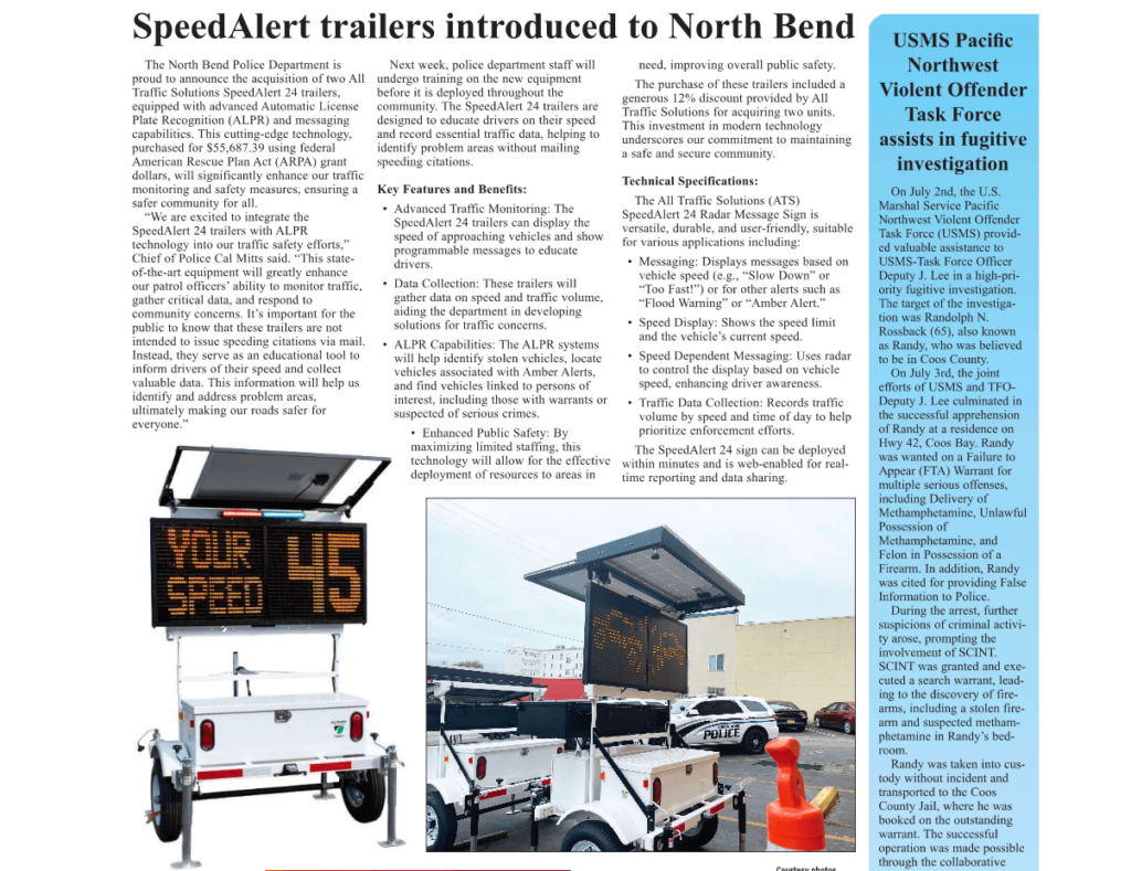 All Traffic Solutions' Featured in The World: SpeedAlert trailers ...