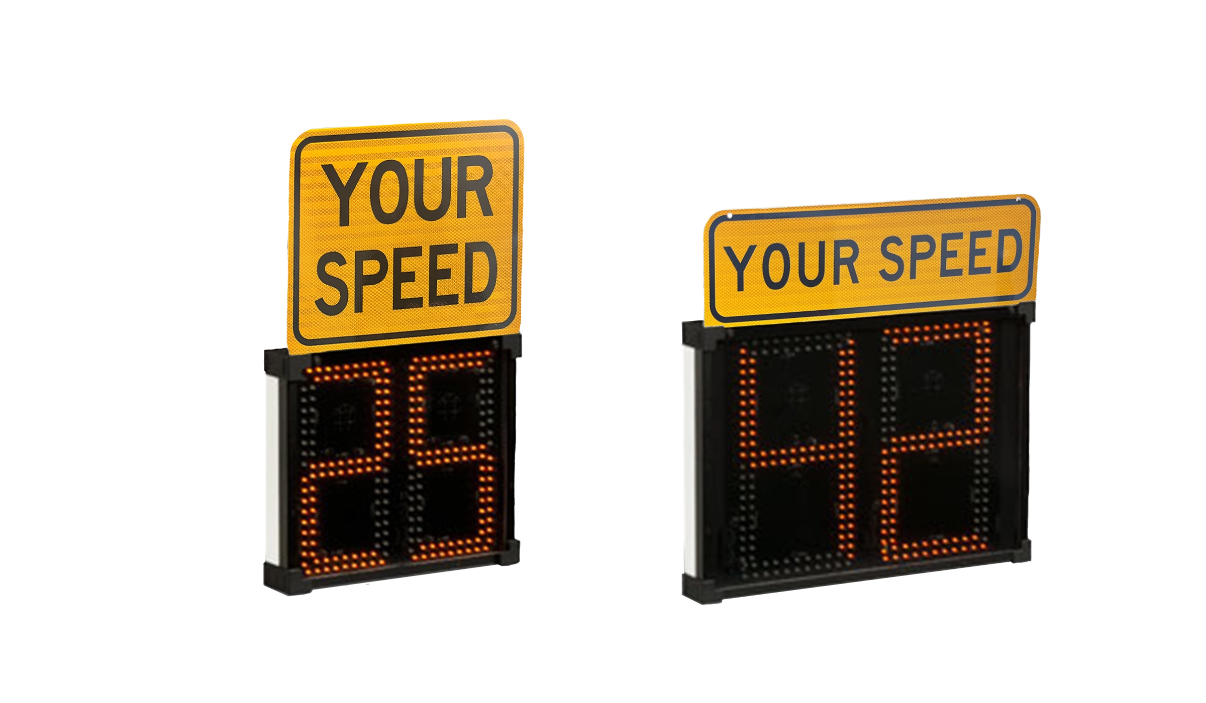 Shield radar speed signs reduce speeding and collect traffic data